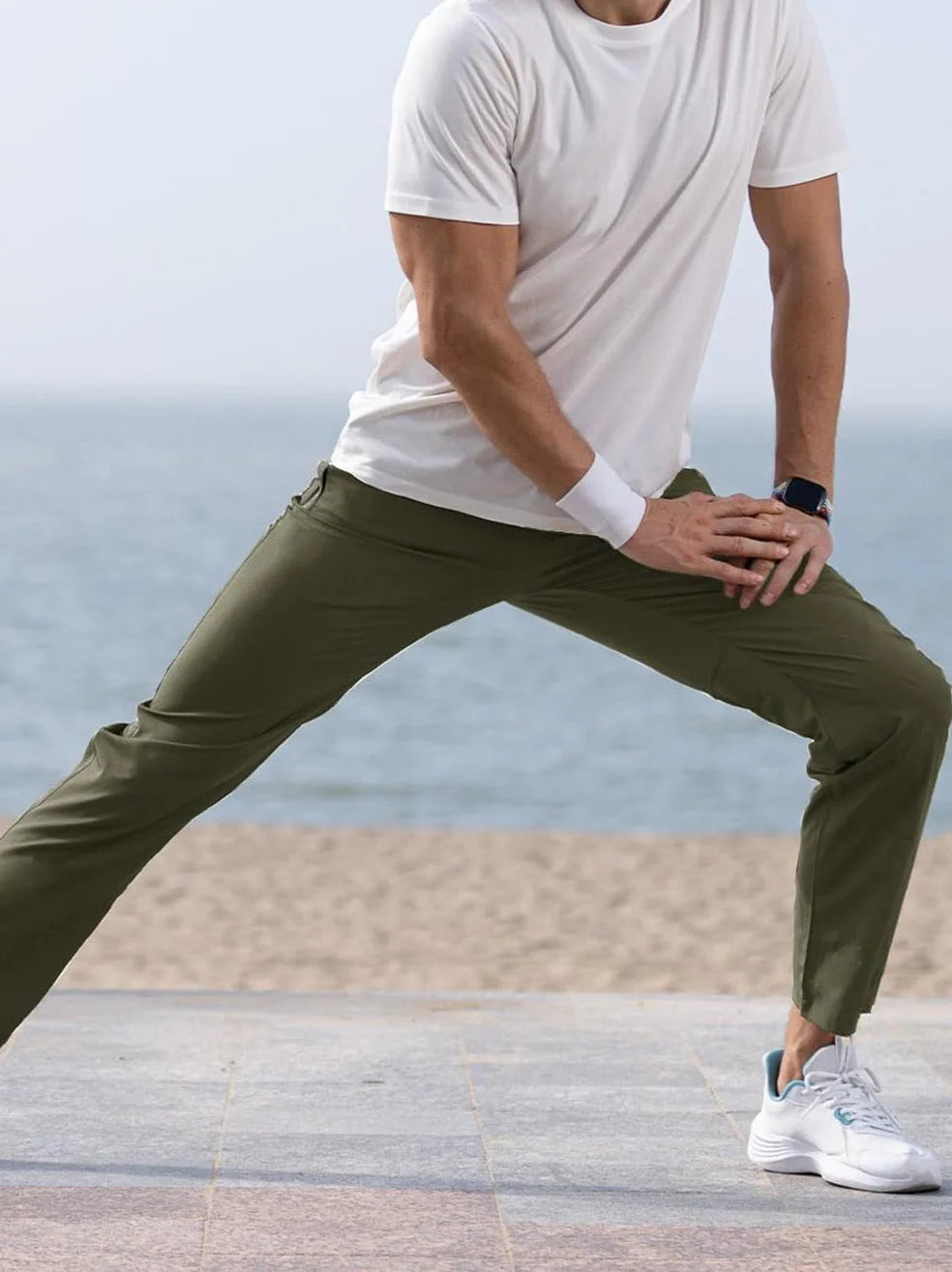 Men's Outdoor Hiking Athletic Pants, Fashionable and Casual, Quick-Dry and Breathable with Stretch, Perfect for Various Sports A