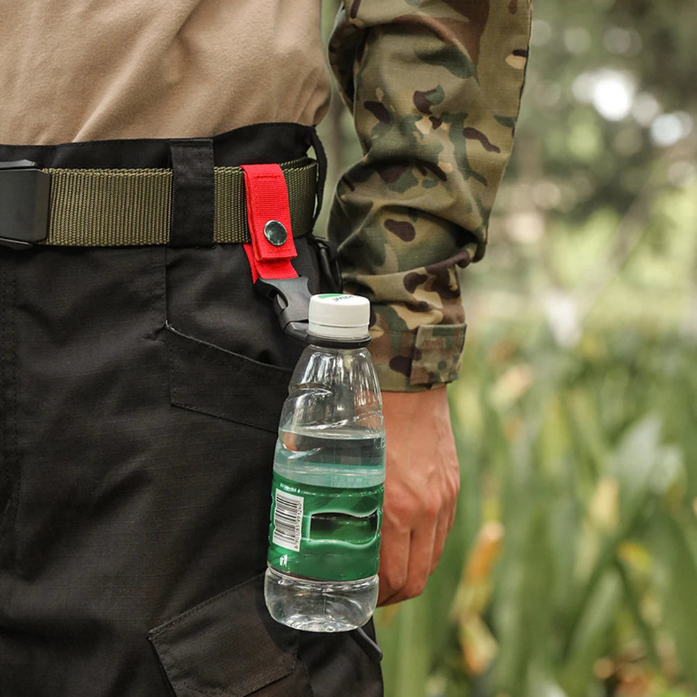 10Pcs Outdoor Climb Carabiner Portable Nylon Webbing Hanging Bottle Buckle Multi-Purpose for Outdoor Camping Hiking and Cycling