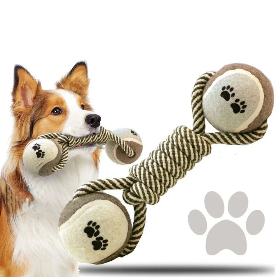 Dog Braided Rope Toy Durable Dog Toys for Aggressive Chewers Dog Chew Toys Teeth Cleaning Safe Bite Resistant Toothbrush Stick