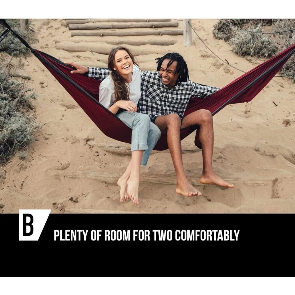 Bear Butt 2 Person Portable Hammock - Backpacking to Camping - Double Hammock for Travel & Outdoor