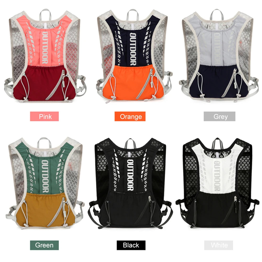 Lightweight Running Vest Waterproof Hydrations Backpack Reflective Outdoors Hydration Pack for Hiking Trail Running