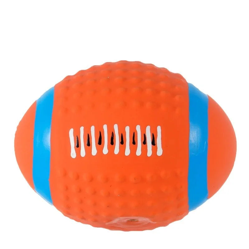 Dog Squeaky Rubber Toys Dog Latex Chew Toy Puppy Sound Toy Animal Bite Resistant Ball Pet Supplies For Small Medium Large Dog