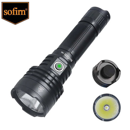 Sofirn C8L 3100lm Flashlight Powerful Tactical  USB-C Rechargeable XHP50D HI LED 21700 Torch EDC Outdoor Hunting Lantern