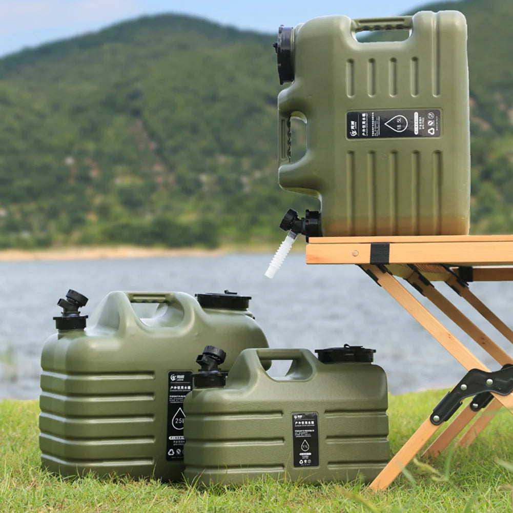 Camping Water Bucket Cover with Spigot Water Storage Container Lid Leak-Proof Water Tank Lid for Outdoor Picnic