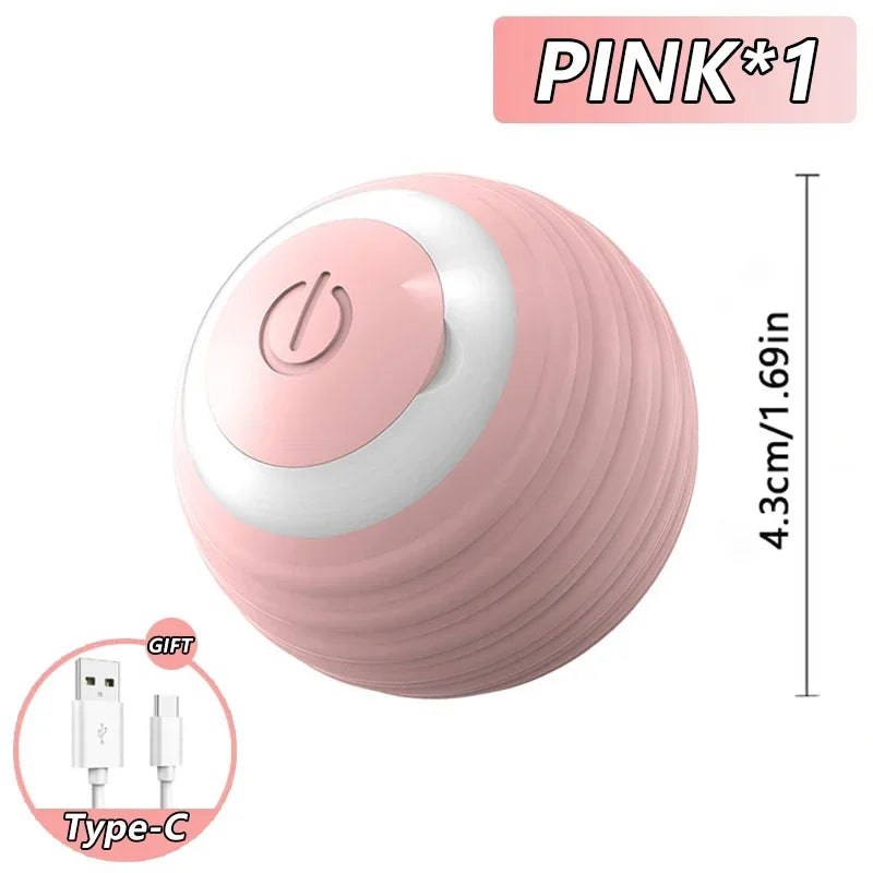 Cat Toy, Speedy Tail Cat Toy, Interactive Cat Ball Toy, Smart Cat Toys Ball, Two Speed Adjustment, with Tail 