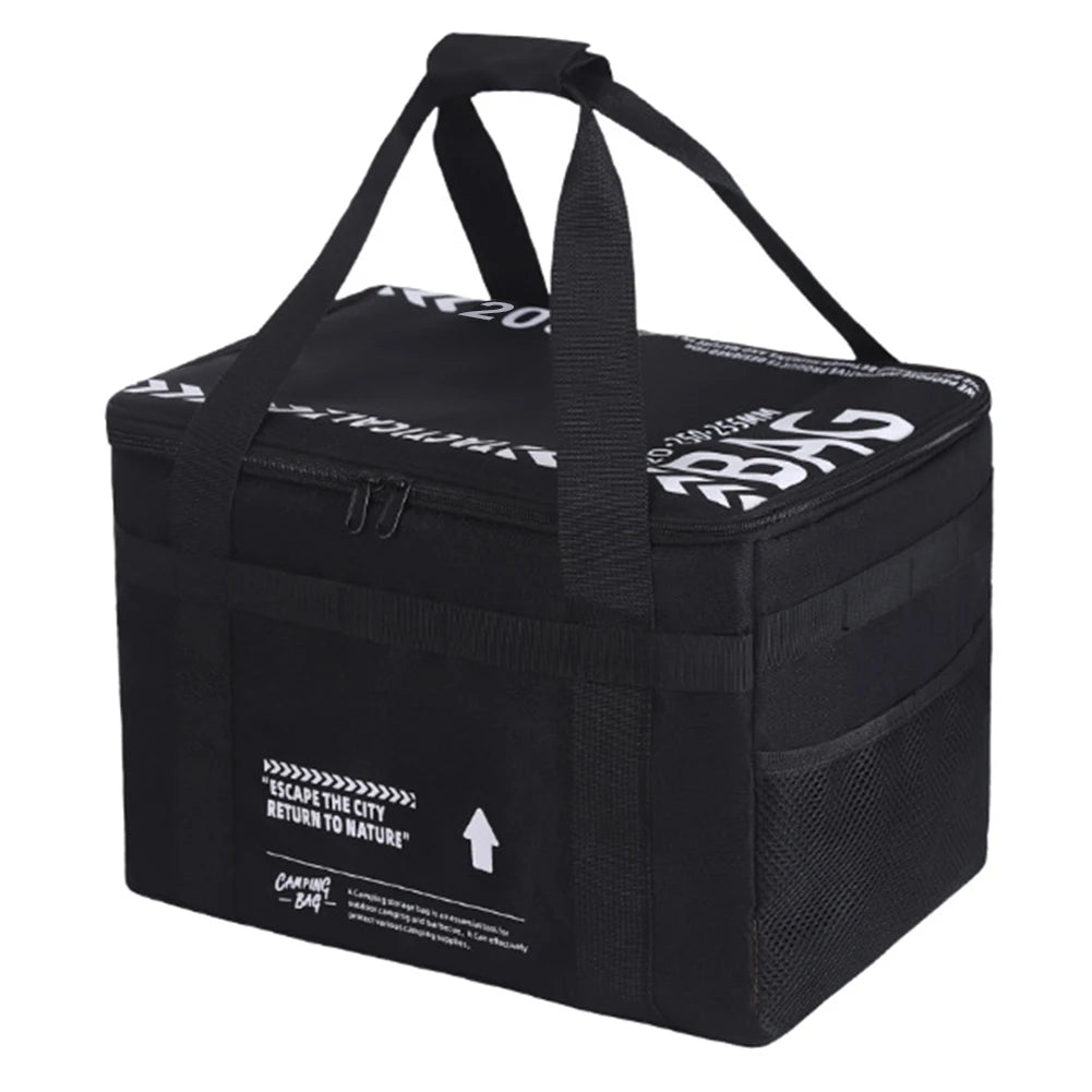 20 L Picnic Bag Cookware Storage Bag with Handle Camping Storage Bag Camping Hiking Meal Bag for Beach Picnic Road Trip Travel