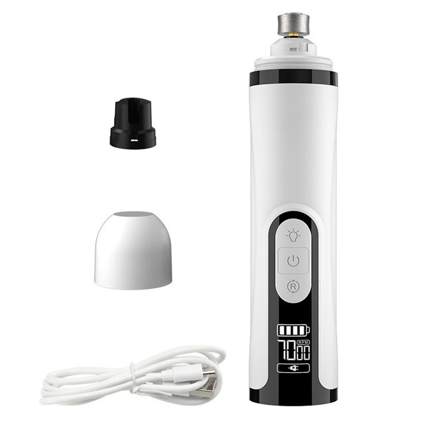 Electric Dog Nail Grinder Rechargeable Pet Nail Grinder Quiet Cat Nail Grinder Suitable for Small Middle Large Dogs and Cats