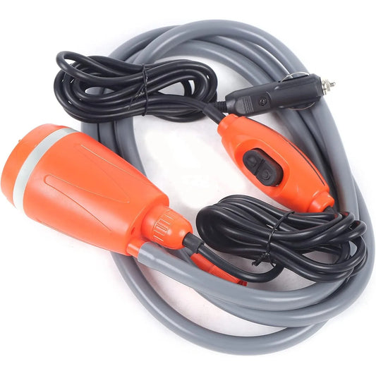 Portable Camping Shower, Adjustable Water Shower Pump with Hook, Outdoor Shower with Filter, Suitable for Camping, Pet Cleaning