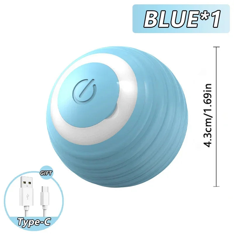 Cat Toy, Speedy Tail Cat Toy, Interactive Cat Ball Toy, Smart Cat Toys Ball, Two Speed Adjustment, with Tail 