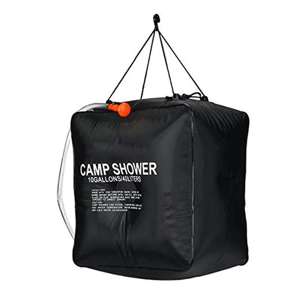 40L Water Bag Solar Shower Bag Leak‑proof Outdoor Camping Shower Bag for Travel Hiking Picnic Water Bathing Bags Accessories